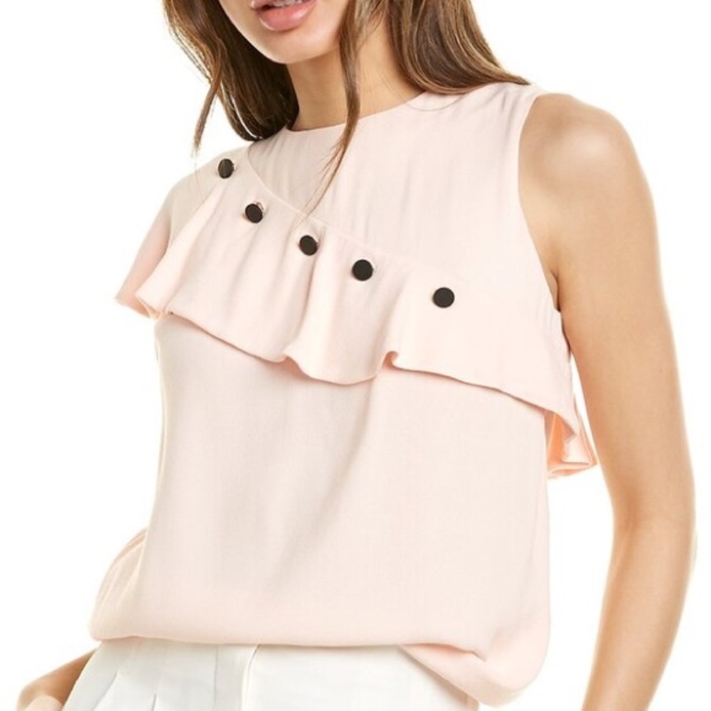 Maje Lorena Ruffle Top